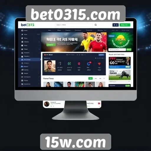 Análise da interface do site bet0315.com